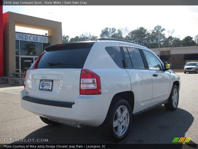 Stone White / Dark Slate Gray 2008 Jeep Compass Sport