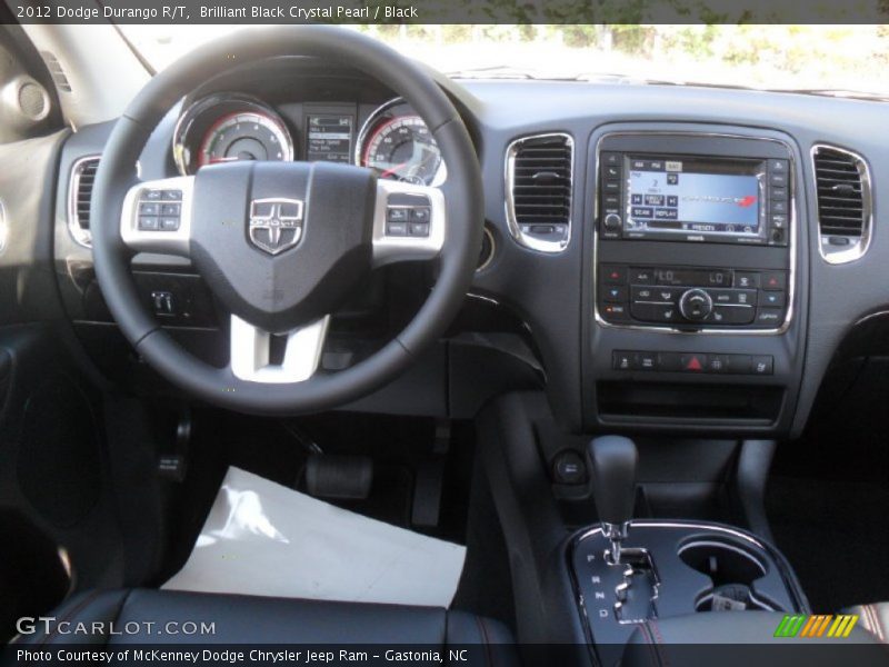Brilliant Black Crystal Pearl / Black 2012 Dodge Durango R/T