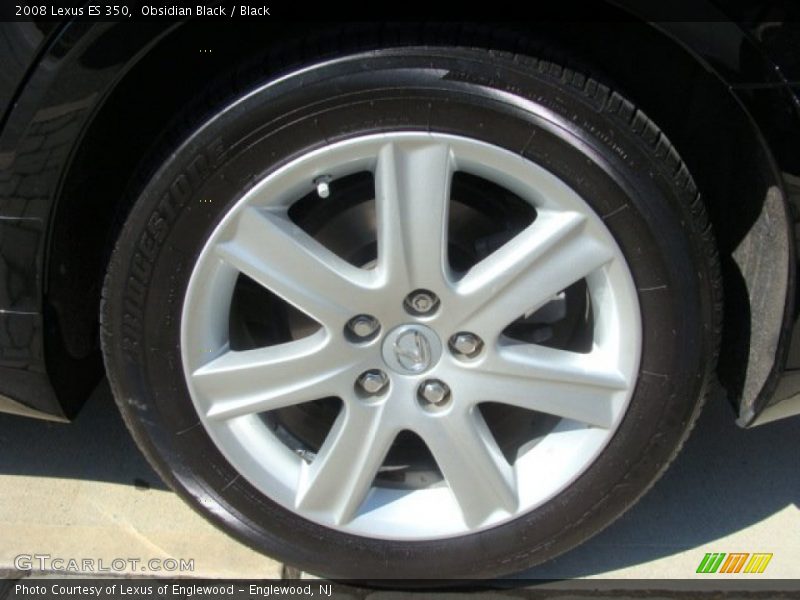 Obsidian Black / Black 2008 Lexus ES 350