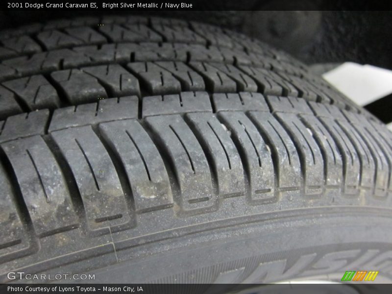 Bright Silver Metallic / Navy Blue 2001 Dodge Grand Caravan ES