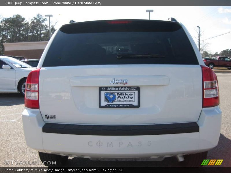Stone White / Dark Slate Gray 2008 Jeep Compass Sport