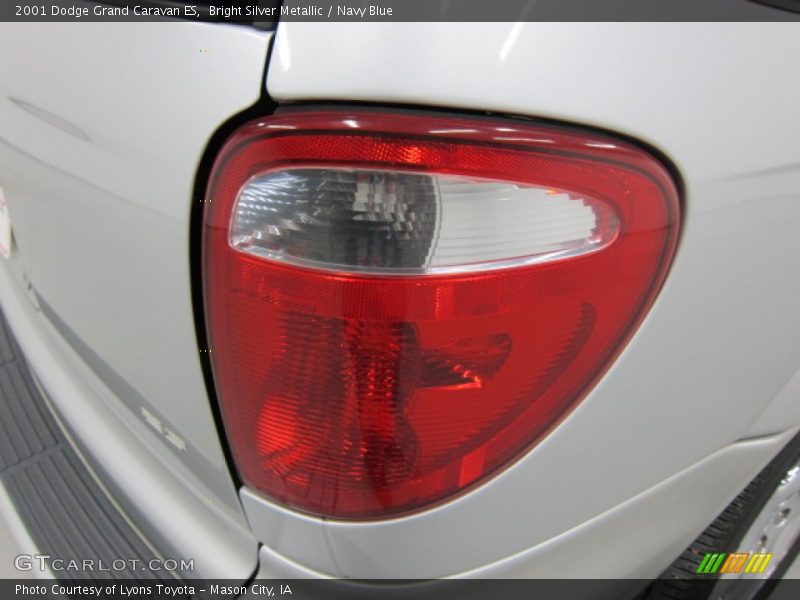 Bright Silver Metallic / Navy Blue 2001 Dodge Grand Caravan ES