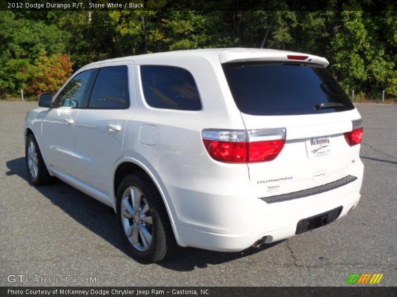 Stone White / Black 2012 Dodge Durango R/T