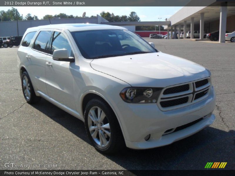 Stone White / Black 2012 Dodge Durango R/T