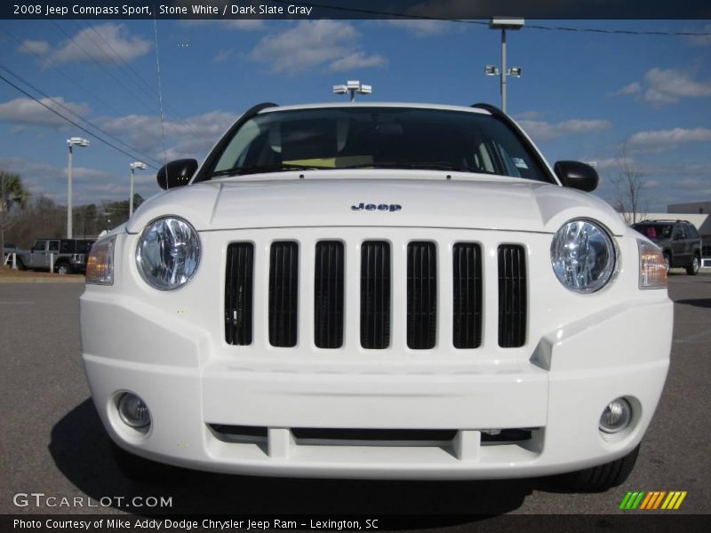 Stone White / Dark Slate Gray 2008 Jeep Compass Sport
