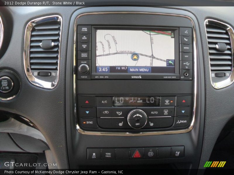 Navigation of 2012 Durango R/T