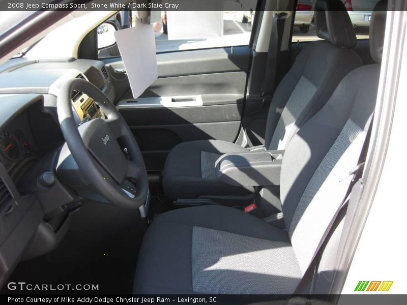 Stone White / Dark Slate Gray 2008 Jeep Compass Sport