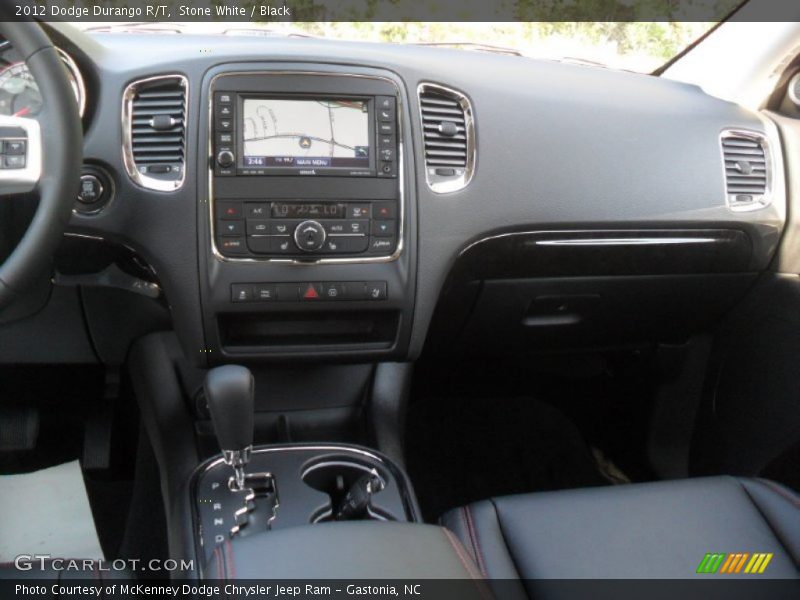 Stone White / Black 2012 Dodge Durango R/T
