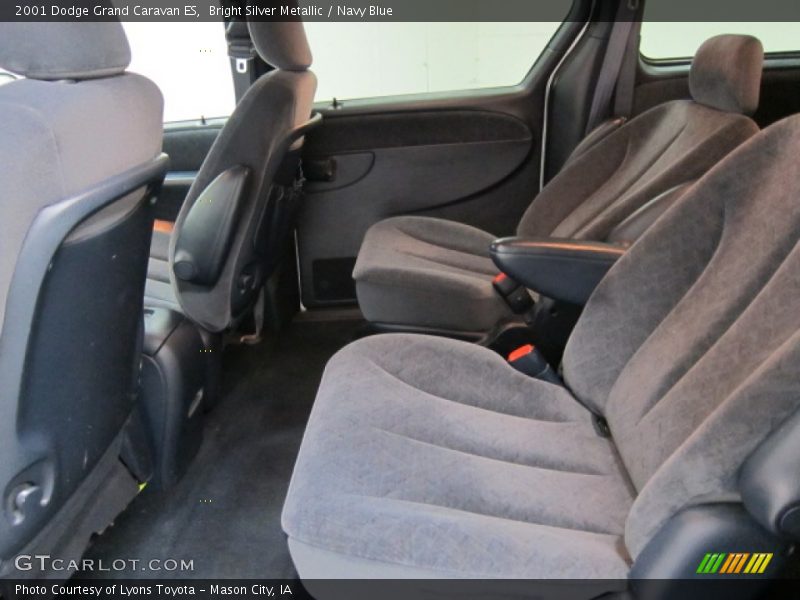 Bright Silver Metallic / Navy Blue 2001 Dodge Grand Caravan ES