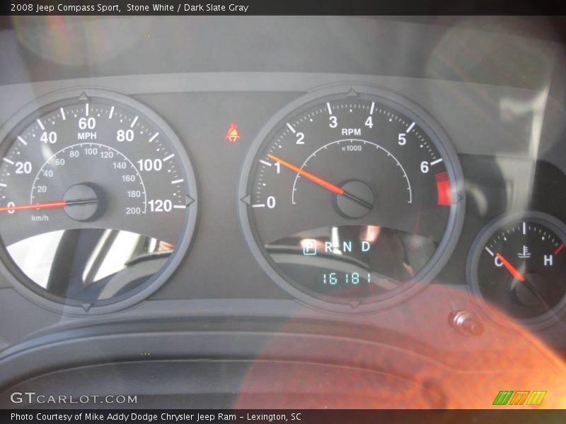 Stone White / Dark Slate Gray 2008 Jeep Compass Sport