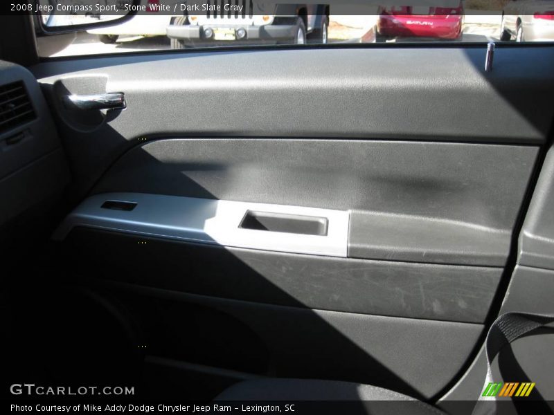 Stone White / Dark Slate Gray 2008 Jeep Compass Sport