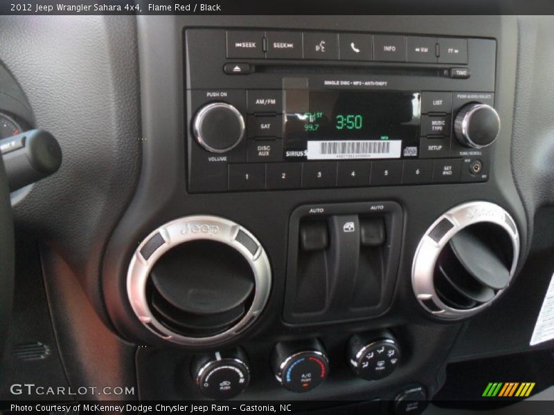 Controls of 2012 Wrangler Sahara 4x4