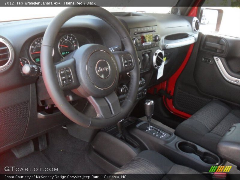  2012 Wrangler Sahara 4x4 Black Interior