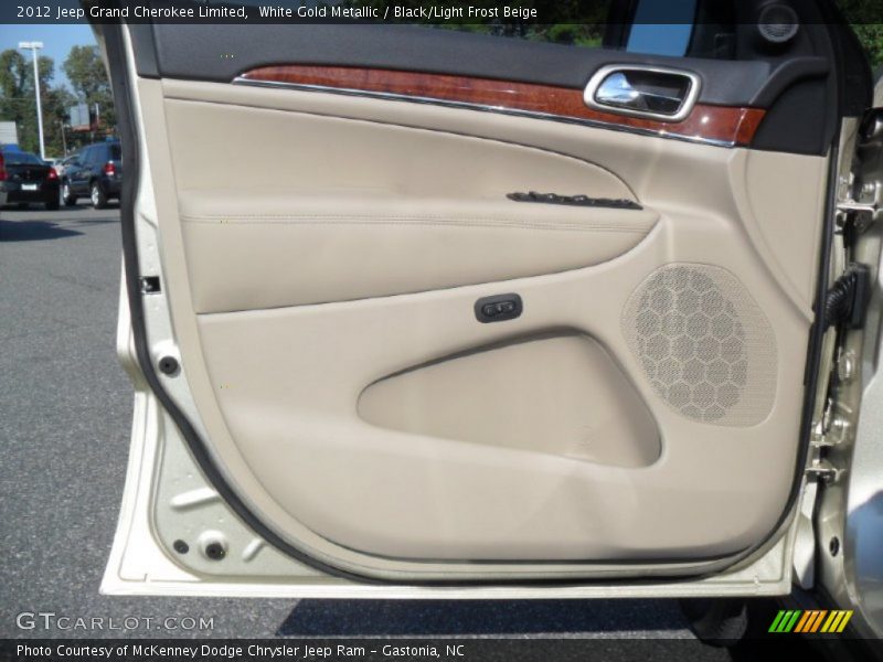 White Gold Metallic / Black/Light Frost Beige 2012 Jeep Grand Cherokee Limited