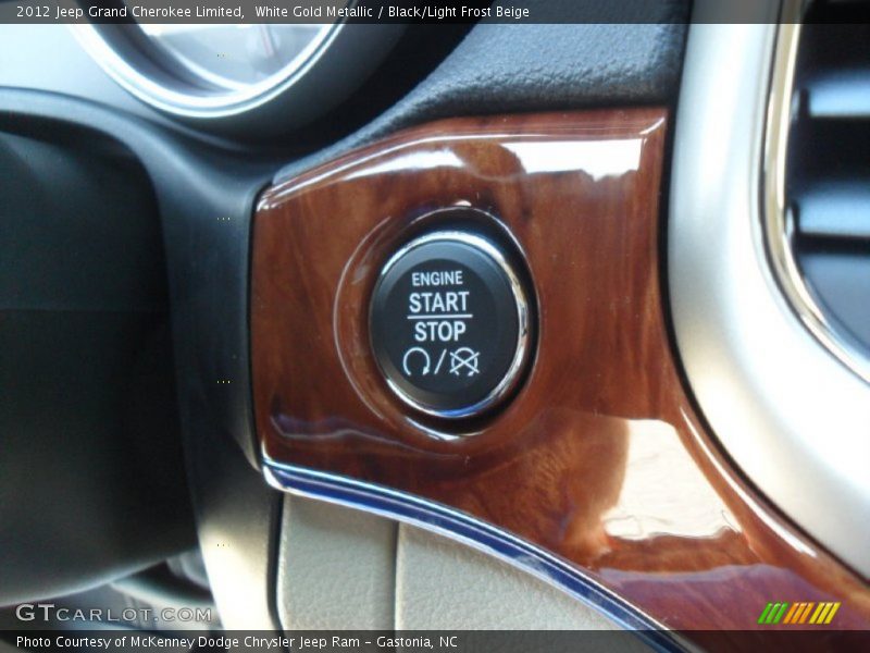 White Gold Metallic / Black/Light Frost Beige 2012 Jeep Grand Cherokee Limited
