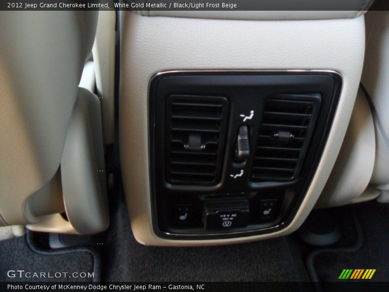 White Gold Metallic / Black/Light Frost Beige 2012 Jeep Grand Cherokee Limited