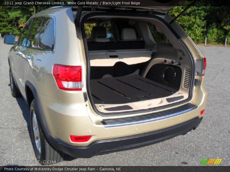White Gold Metallic / Black/Light Frost Beige 2012 Jeep Grand Cherokee Limited