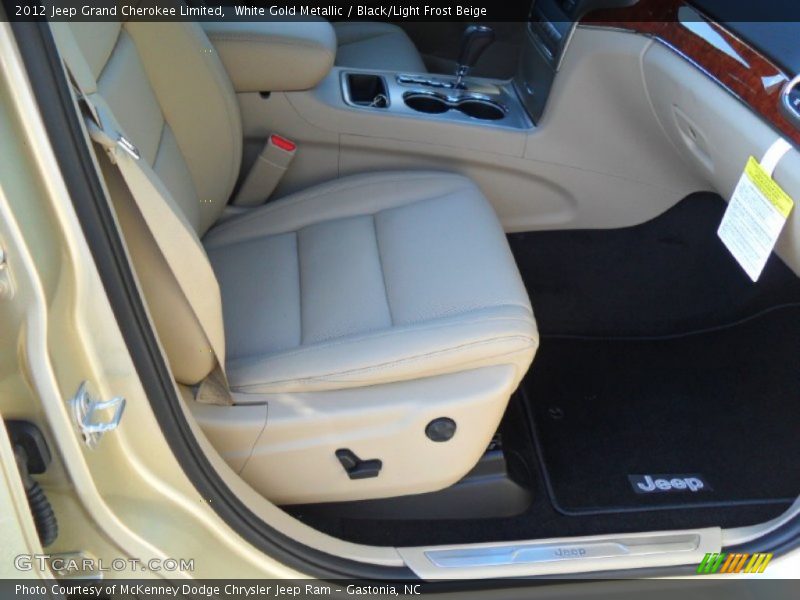 White Gold Metallic / Black/Light Frost Beige 2012 Jeep Grand Cherokee Limited