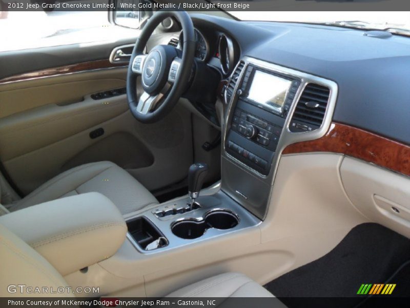 White Gold Metallic / Black/Light Frost Beige 2012 Jeep Grand Cherokee Limited