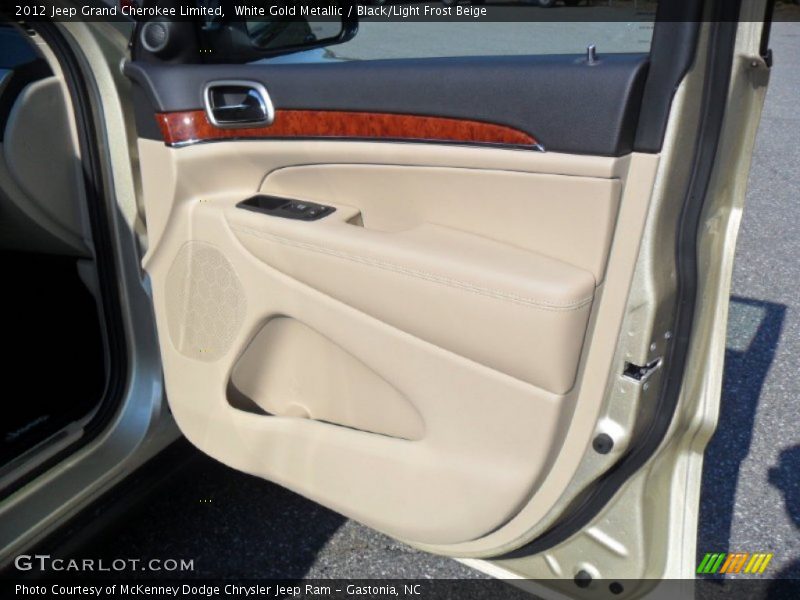 White Gold Metallic / Black/Light Frost Beige 2012 Jeep Grand Cherokee Limited