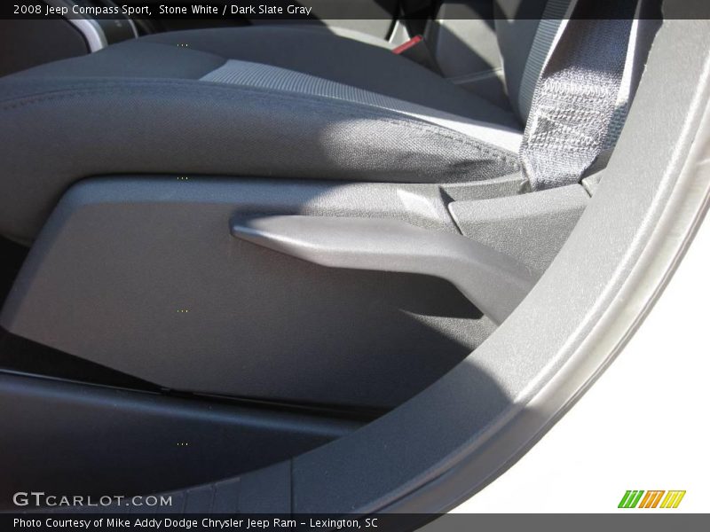 Stone White / Dark Slate Gray 2008 Jeep Compass Sport