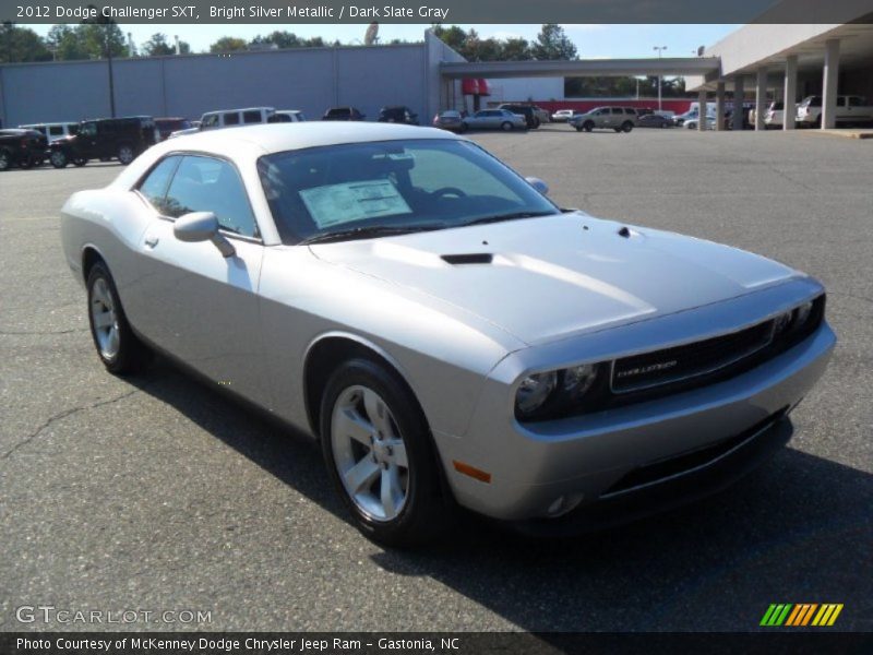 Bright Silver Metallic / Dark Slate Gray 2012 Dodge Challenger SXT