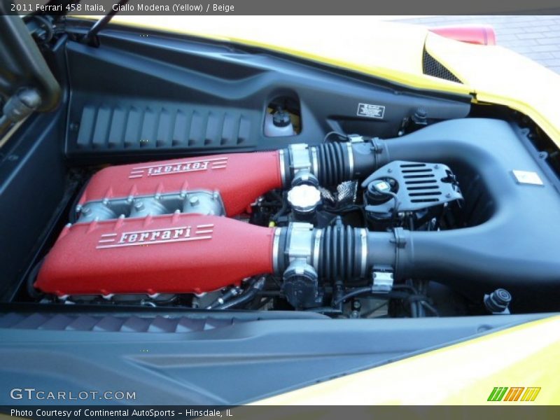  2011 458 Italia Engine - 4.5 Liter GDI DOHC 32-Valve VVT V8