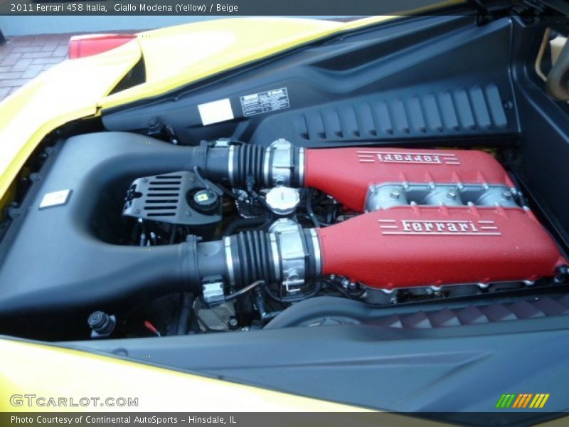  2011 458 Italia Engine - 4.5 Liter GDI DOHC 32-Valve VVT V8