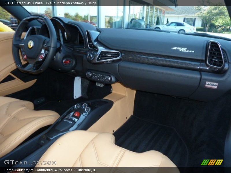 Dashboard of 2011 458 Italia