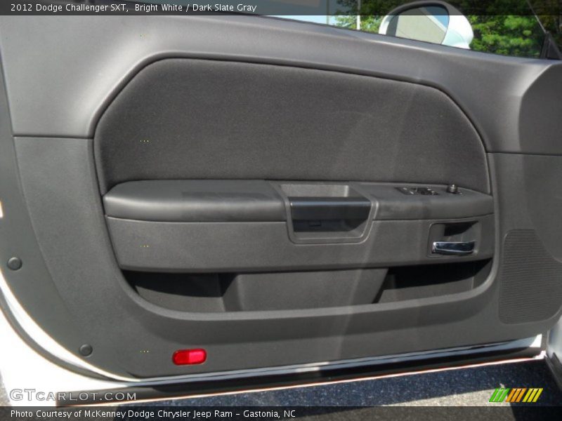 Bright White / Dark Slate Gray 2012 Dodge Challenger SXT