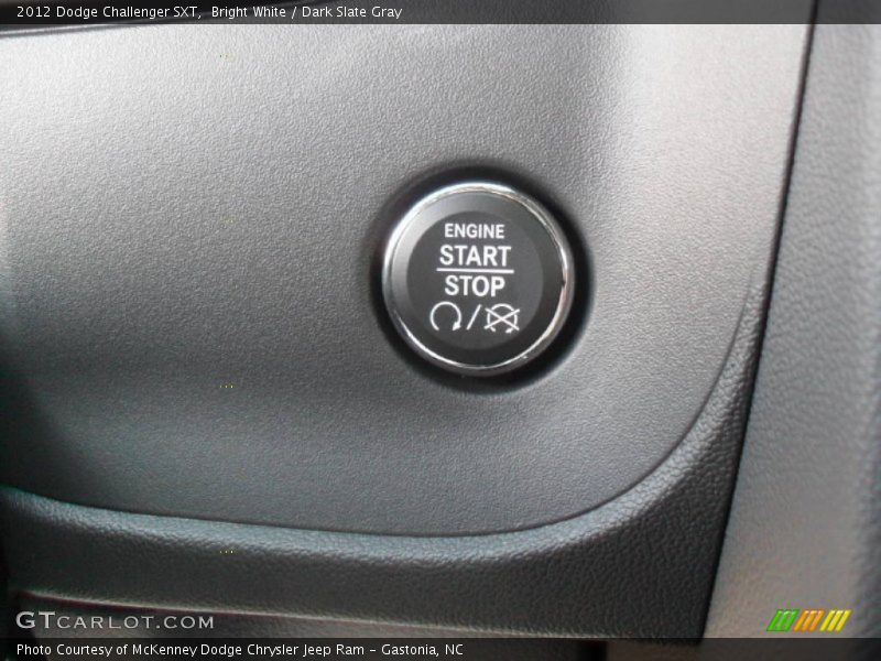 Bright White / Dark Slate Gray 2012 Dodge Challenger SXT