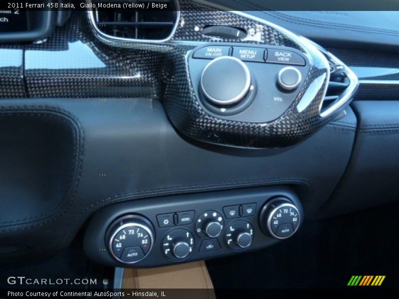 Controls of 2011 458 Italia