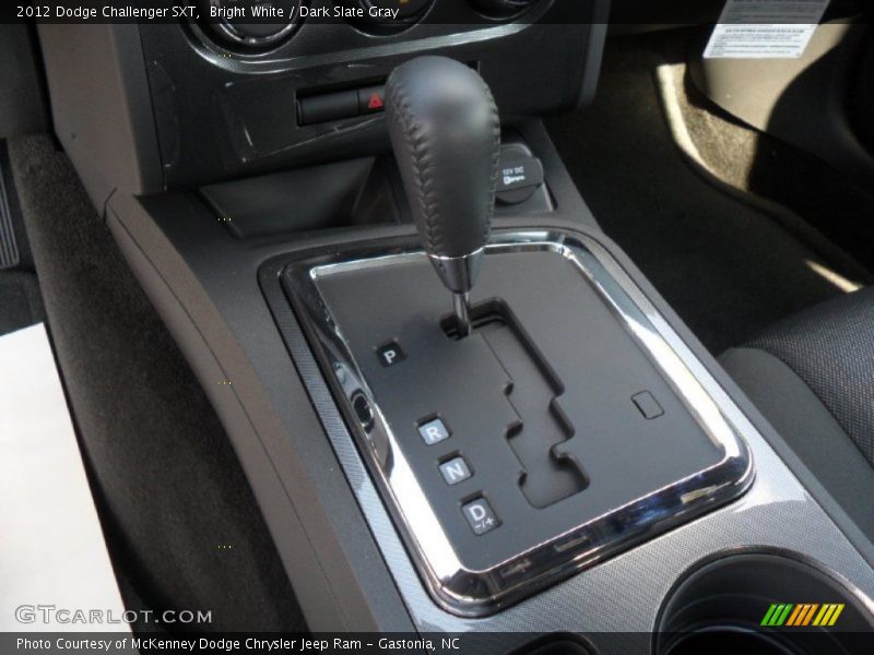 Bright White / Dark Slate Gray 2012 Dodge Challenger SXT