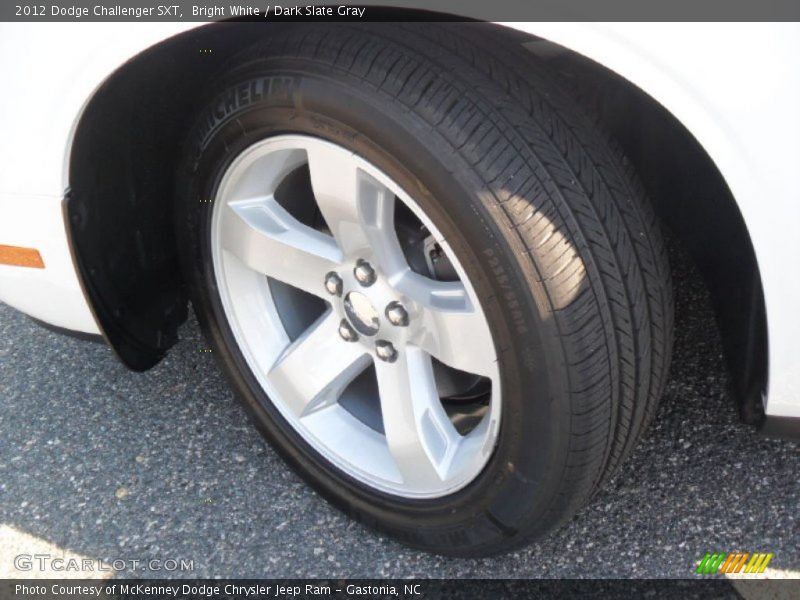 Bright White / Dark Slate Gray 2012 Dodge Challenger SXT