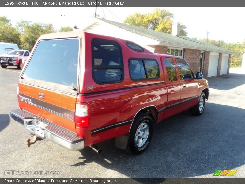 Cardinal Red / Gray 1995 Toyota T100 Truck SR5 Extended Cab