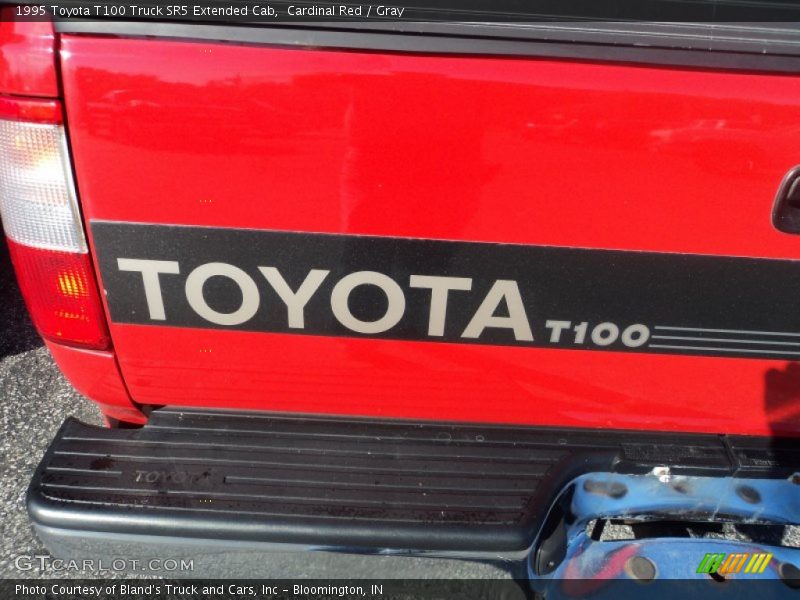 Cardinal Red / Gray 1995 Toyota T100 Truck SR5 Extended Cab