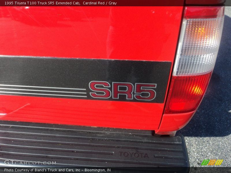 Cardinal Red / Gray 1995 Toyota T100 Truck SR5 Extended Cab