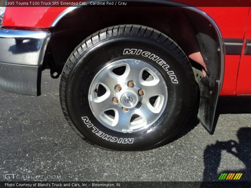 Cardinal Red / Gray 1995 Toyota T100 Truck SR5 Extended Cab