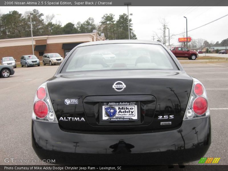 Super Black / Charcoal 2006 Nissan Altima 2.5 S Special Edition