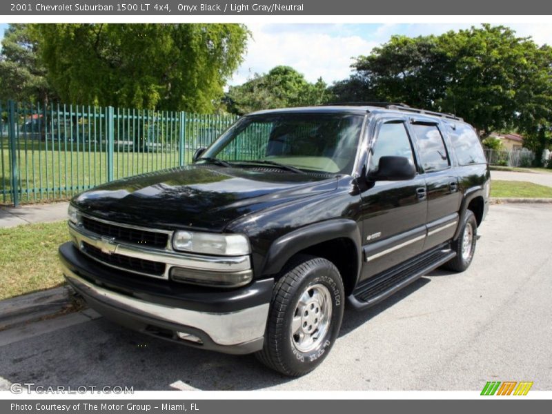 Onyx Black / Light Gray/Neutral 2001 Chevrolet Suburban 1500 LT 4x4