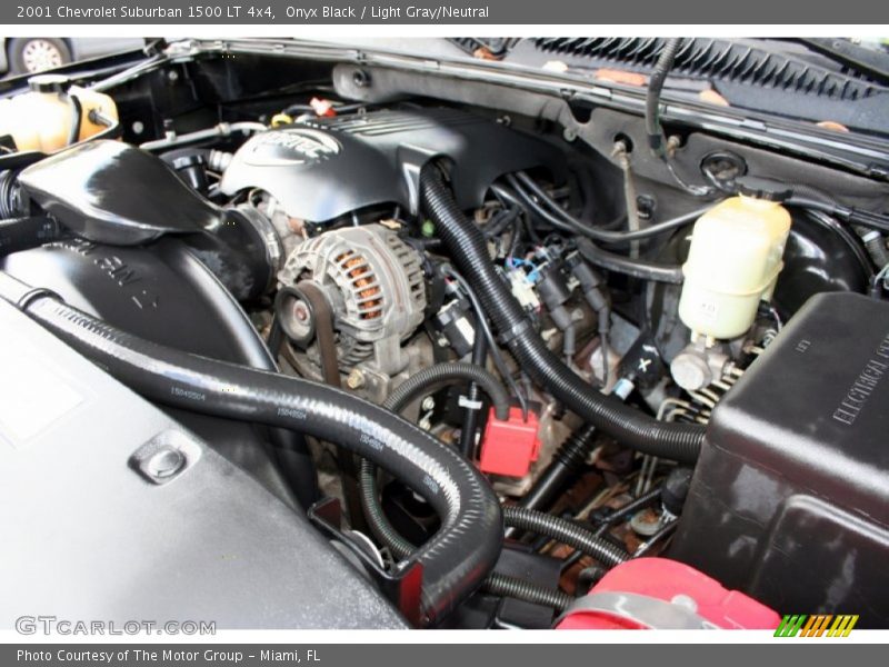 Onyx Black / Light Gray/Neutral 2001 Chevrolet Suburban 1500 LT 4x4