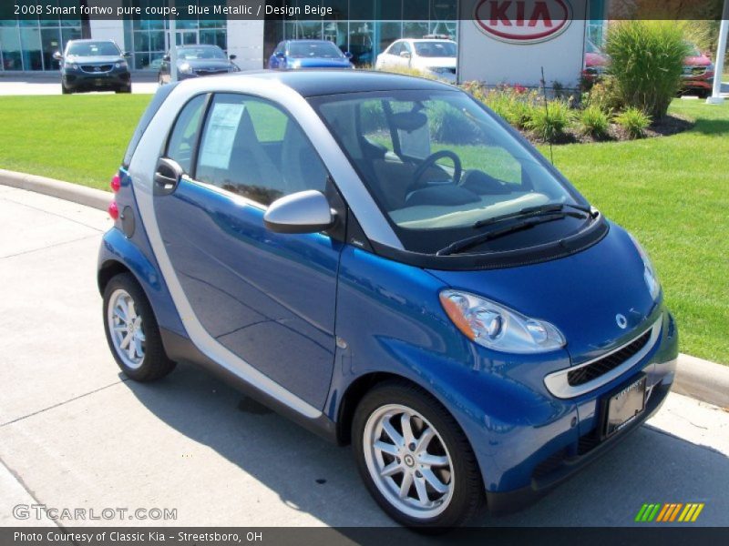 Front 3/4 View of 2008 fortwo pure coupe