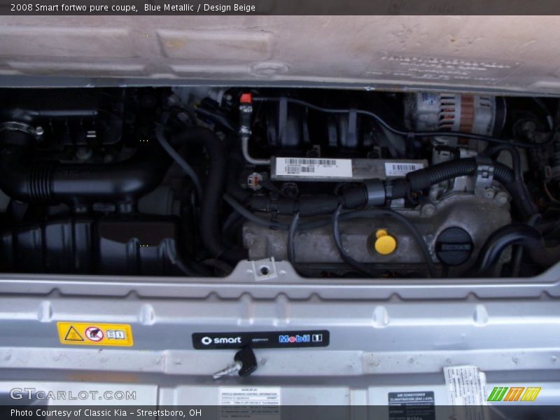  2008 fortwo pure coupe Engine - 1.0L DOHC 12V Inline 3 Cylinder