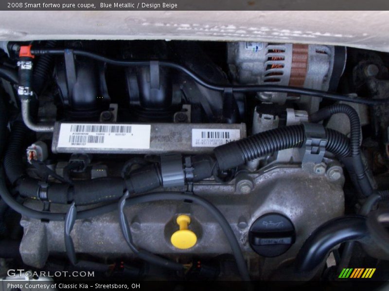  2008 fortwo pure coupe Engine - 1.0L DOHC 12V Inline 3 Cylinder