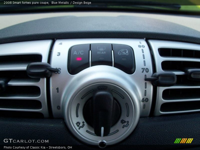 Blue Metallic / Design Beige 2008 Smart fortwo pure coupe