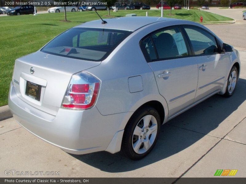 Brilliant Silver / Charcoal/Steel 2008 Nissan Sentra 2.0 S