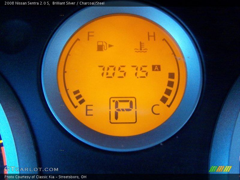 Brilliant Silver / Charcoal/Steel 2008 Nissan Sentra 2.0 S