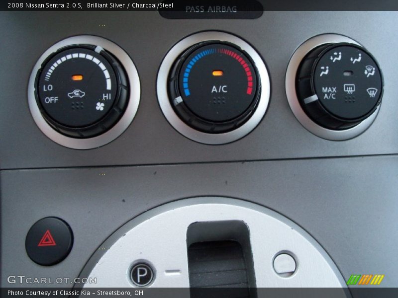 Brilliant Silver / Charcoal/Steel 2008 Nissan Sentra 2.0 S