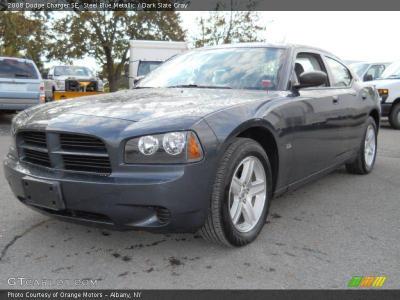 Steel Blue Metallic / Dark Slate Gray 2008 Dodge Charger SE