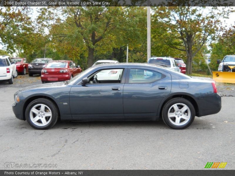 Steel Blue Metallic / Dark Slate Gray 2008 Dodge Charger SE
